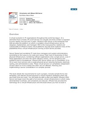 Muller A., Wilson S. Virtualization with VMware ESX Server