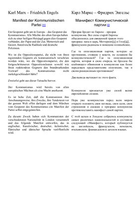 Манифест коммунистической партии (билингва) + Hörbuch