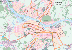 Кемерово. Схема города