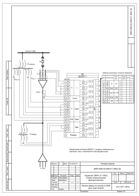 НПП Экра. Функциональная схема терминала ЭКРА 211 0602