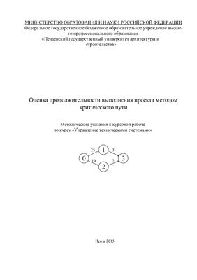 Ширшиков А.С., Чекайкин C.В. Оценка продолжительности выполнения проекта методом критического пути