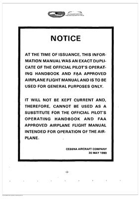 Cessna-172P Skyhawk Information Manual