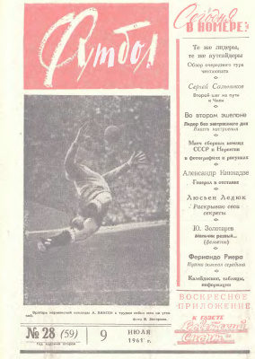 Футбол 1961 №28