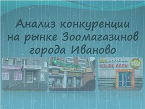 Анализ конкуренции на рынке зоомагазинов города Иваново
