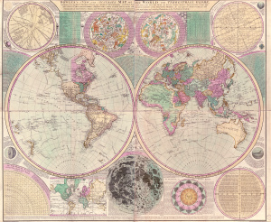Bowles's New and Accurate Map of the World, or Terrestrial Globe