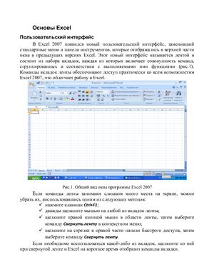 Воробьева Ф.И., Воробьев Е.С. Основы информатики. MS Excel 2007. Лабораторный практикум
