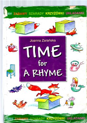 Zarańska Joanna. Time for Rhyme