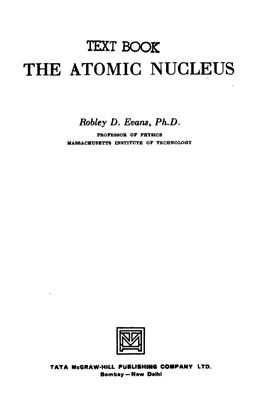 Evans R. The atomic nucleus