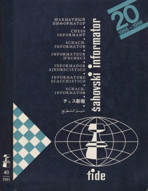 Шахматный информатор 1985 №040
