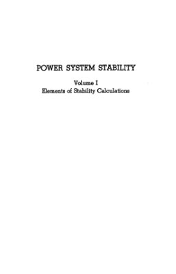 Kimbark E.W. Power System Stability. Volum I. Elements of Stability Calculations