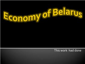 Economy of Belarus