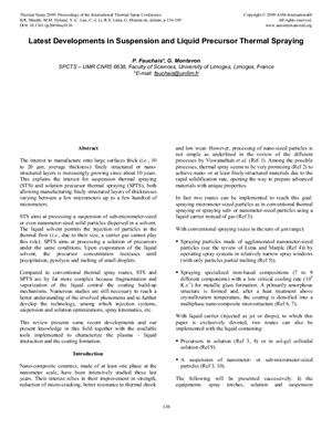 Proceedings of the 2009 International Thermal Spray Conference. (Part 3)