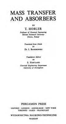 Hobler T. Mass Transfer and Absorbers