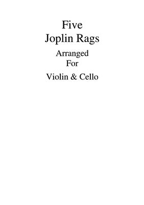 Joplin Scott. Five Joplin Rags