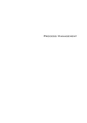 Pomffyov? M. (ed.) Process Management