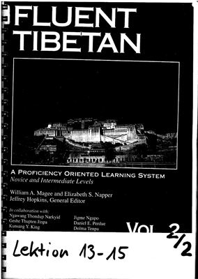 Magee W.A., Napper E.S., Hopkins J. Fluent Tibetan. Volume 3
