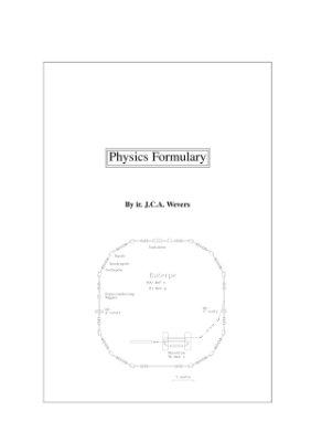 Wevers J.C.A. Physics Formulary