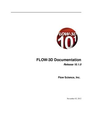 Руководство пользователя: FLOW-3D Documentation. Release 10.1.0