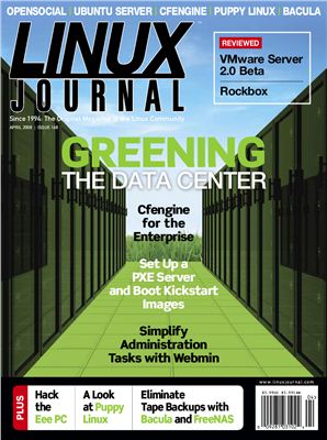 Linux Journal 2008 №168 апрель