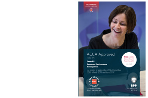 ACCA - BPP P5 Advance Performance Management. Study Text 2016-2017