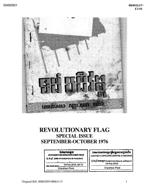 Revolutionary Flag, Special Issue