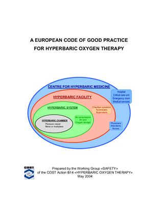 A European code of good practice for hyperbaric oxygen therapy
