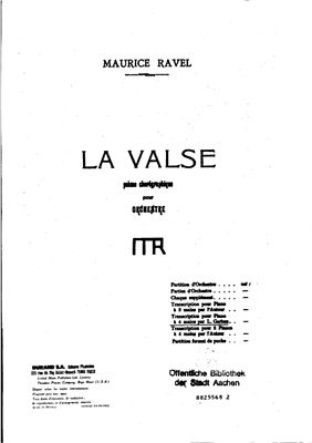 Ravel Maurice. La Valse