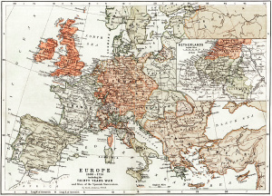 Europe including the Thirty Years War and the Wars of the Spanish Succession, 1618-1714 / Европа, тридцатилетняя война и война за испанское наследство, 1618-1714