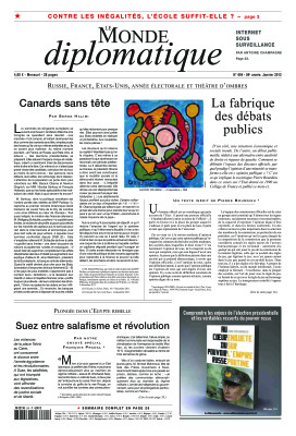 Le Monde diplomatique 2012 Janvier №694