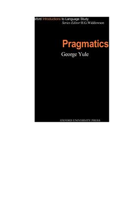 George Yule. Pragmatics