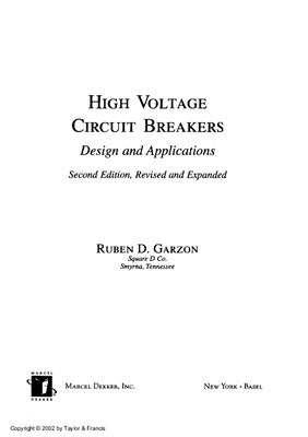Ruben D. Garzon Hihg voltage circuit breakers