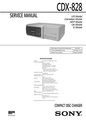 Компакт диск плеер SONY CDX-828