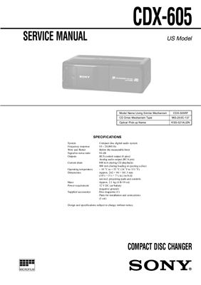 Компакт диск ченжер SONY CDX-605