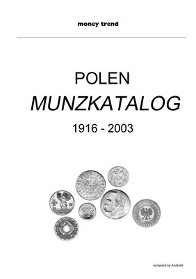 Polen - Munzkatalog 1916 - 2003