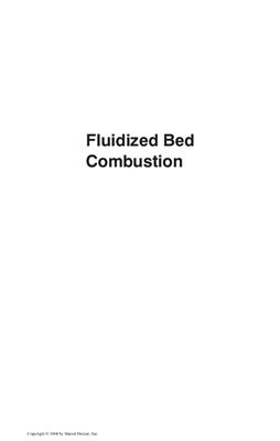 Oka S.N. Fluidized Bed Combustion