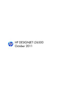 HP DesignJet L26500 Printer series. Service Manual
