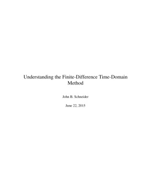 Schneider John. Understanding the Finite-Difference Time-Domain Method