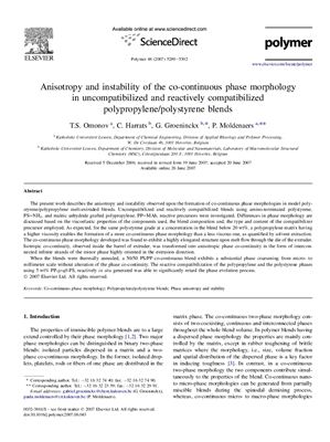 Polymer 2007 Vol. 48 №18-21 (articles)