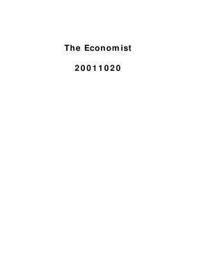 The Economist 2001.10 (October 20 - October 27)