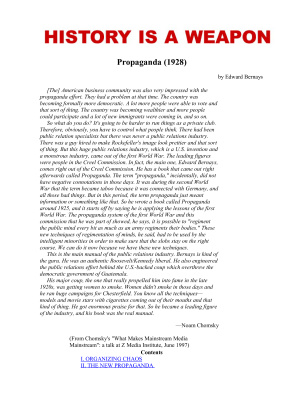 Bernays E. Propaganda and Public Relations