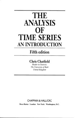 Chatfield C. The Analysis of Time Series: An Introduction (Чатфилд К. Введение в анализ временных рядов)