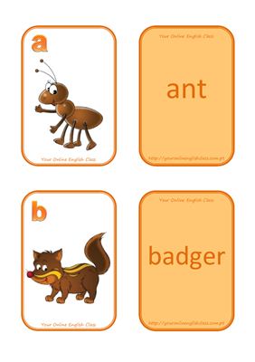 Словарь - карточки - Animal Cards