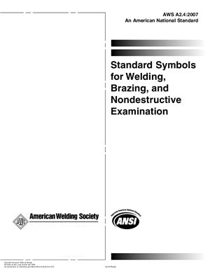 ANSI-AWS A2.4-2007 Standard Symbols for Welding, Brazing, and Nondestructive Examination