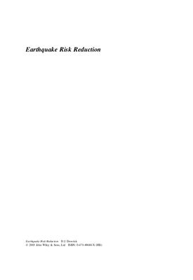 Dowrick D.J. Earthquake risk reduction