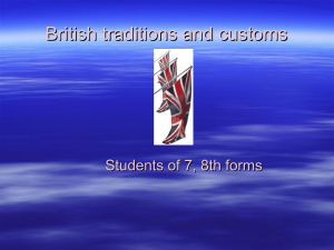 British traditions and customs