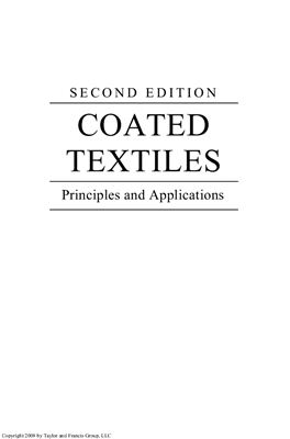 Sen A.K. Coated Textiles. Principles and Applications