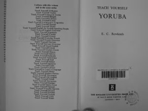Rowlands E.C. Teach Yourself Yoruba