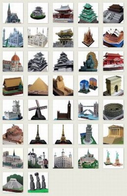 Бумажные модели известных архитектурных сооружений стран мира (Canon, 2010)