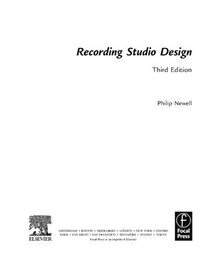 Newell Ph. Recording Studio Design (3rd Edition)