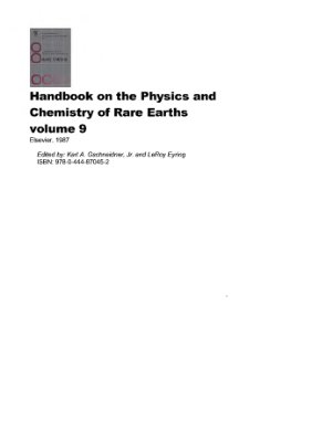 Gschneidner K.A., Jr. et al. (eds.) Handbook on the Physics and Chemistry of Rare Earths. V.09